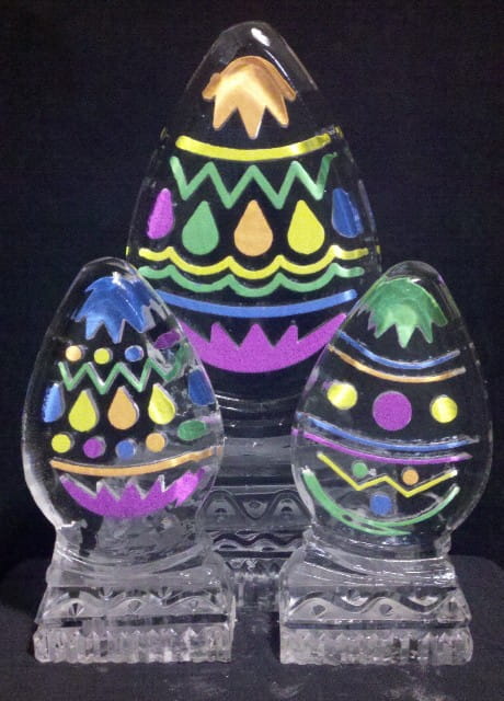 Ice Matters - 3 Colored Eggs- Colors Vary