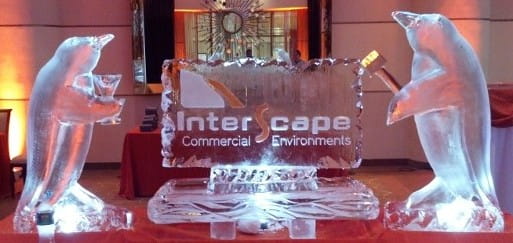 Winter Cape custom engraved ice sculpture