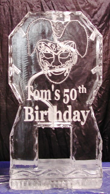 Tom's 50th Birthday ice sculpture