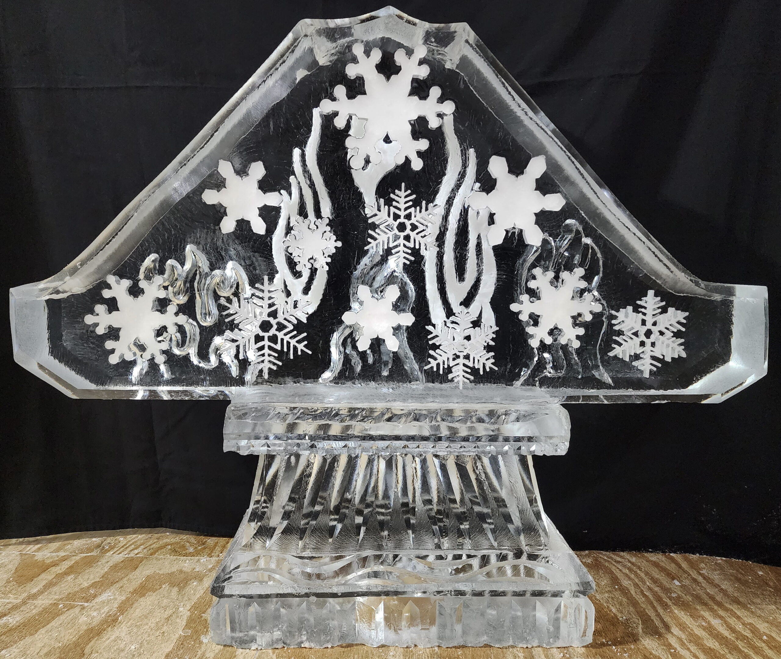 Ice matters fire and ice double track shot luge on base