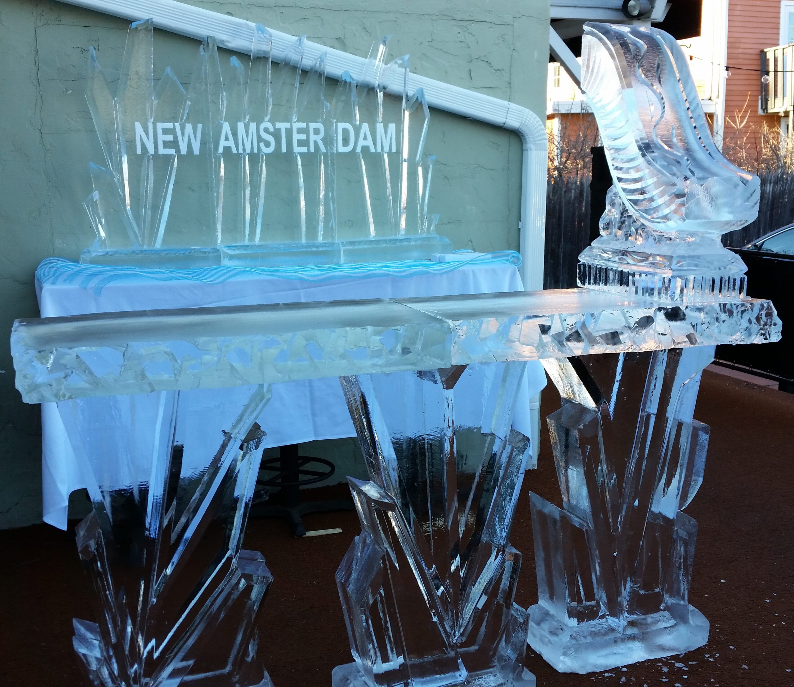 New Amsterdam Vodka branded ice bar