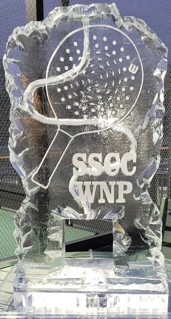 SSCC WNP engraved commemorative ice sculpture