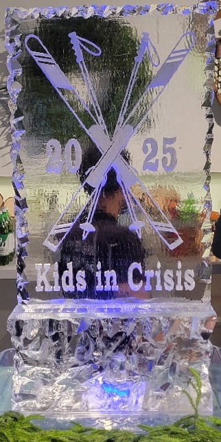 Kids in Crisis charity event ice sculpture