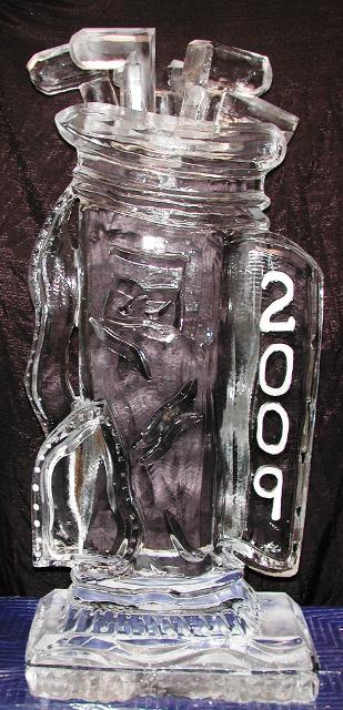 2009 commemorative engraved ice sculpture