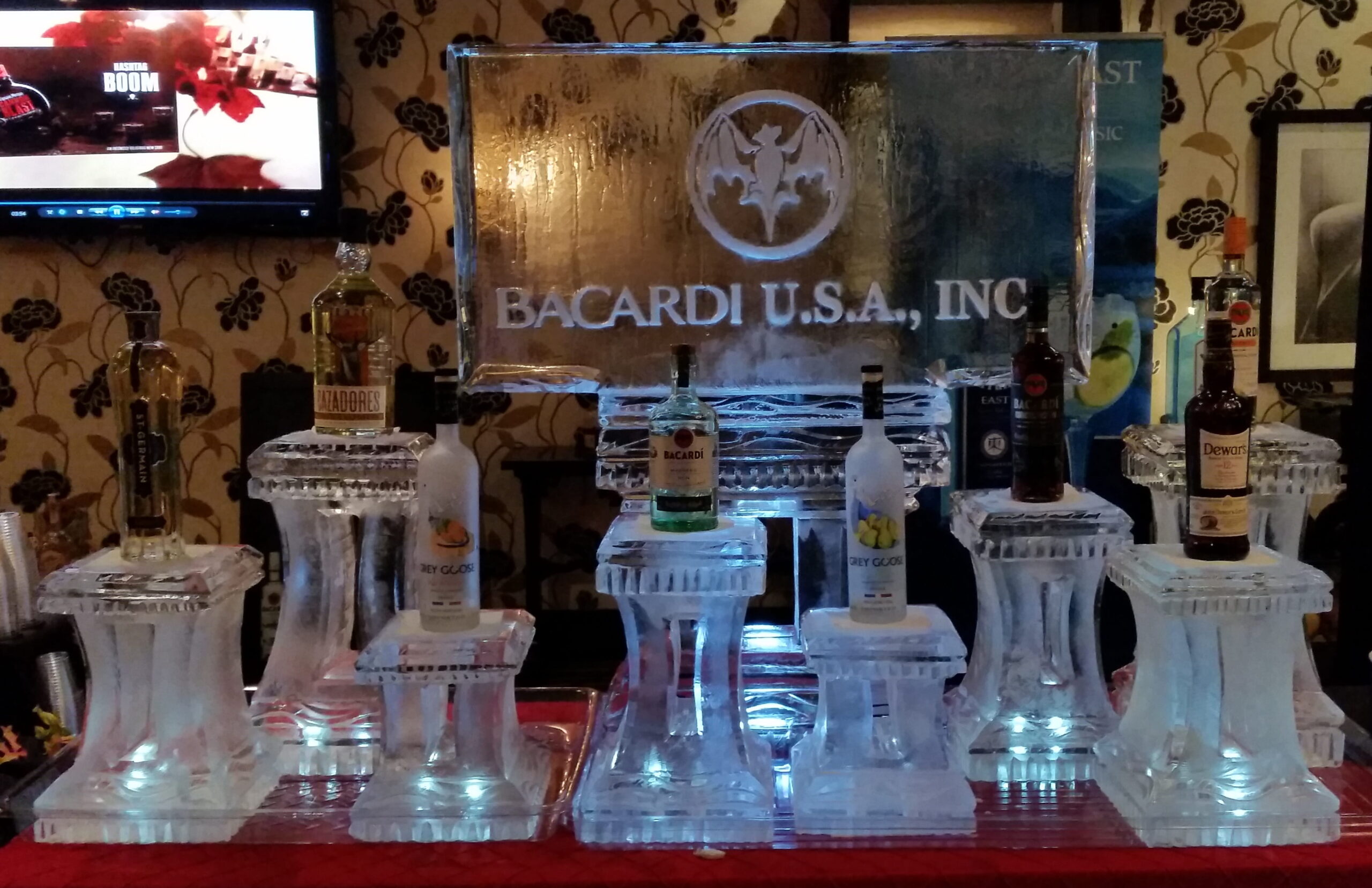 Bacardi USA custom engraved ice bar