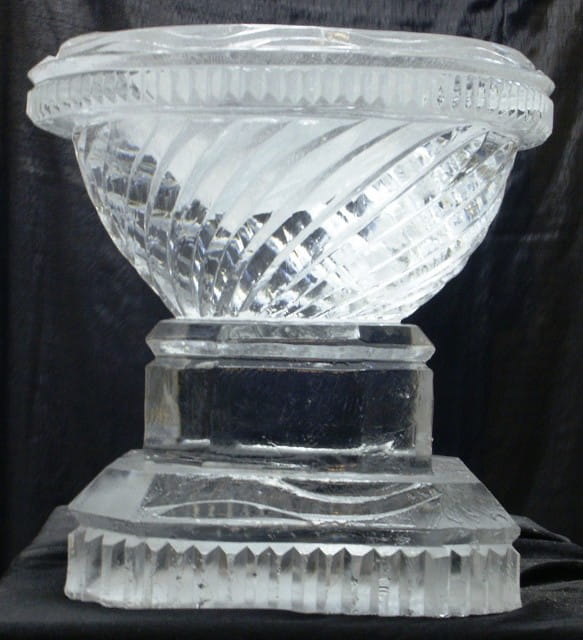 Decorative ice bowl centerpiece