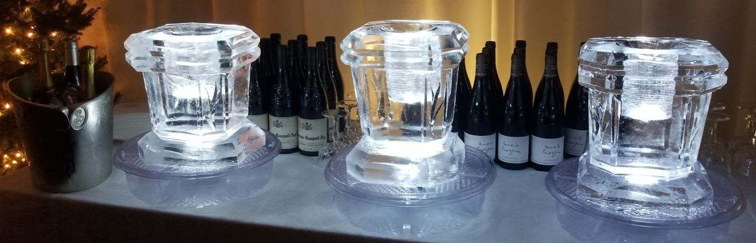 Ice shot glass display