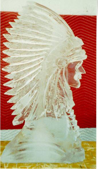 Ice Matters Carved Indian Head
