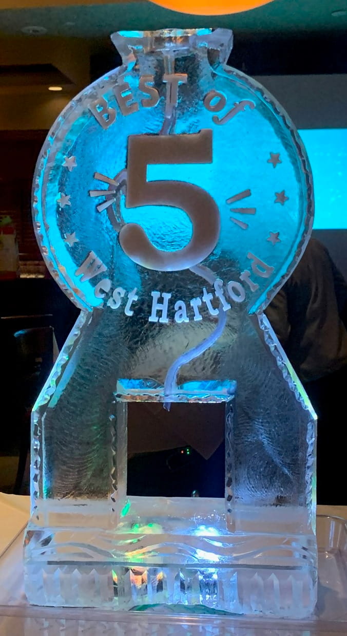 Hartford 5K event ice sculpture