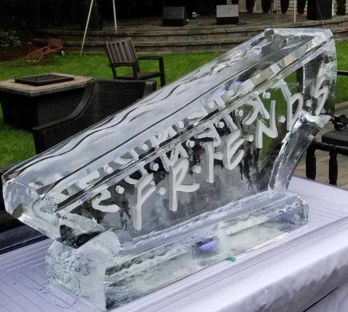Xfinity custom engraved ice luge