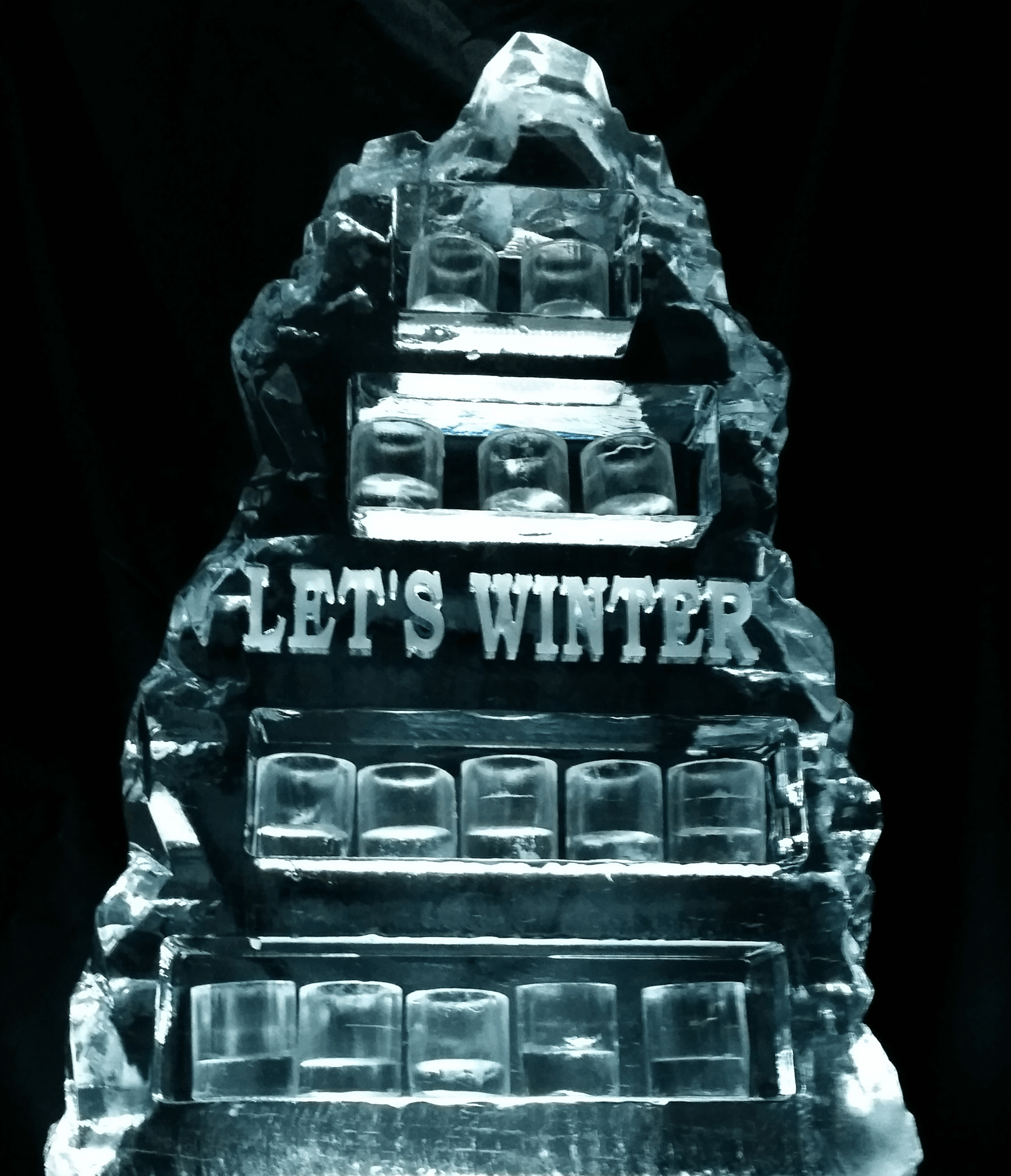 Ice matters - personalized shot glass holder